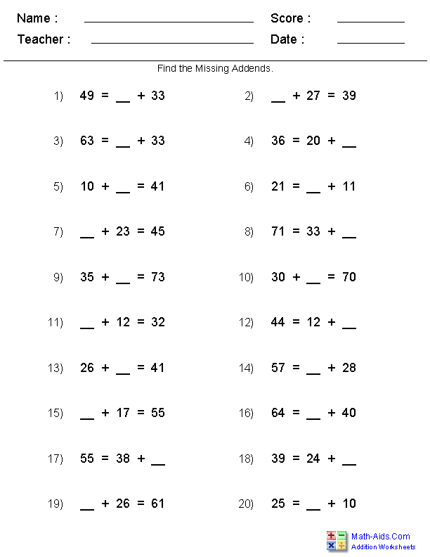 addition-worksheets-dynamically-created-addition-worksheets