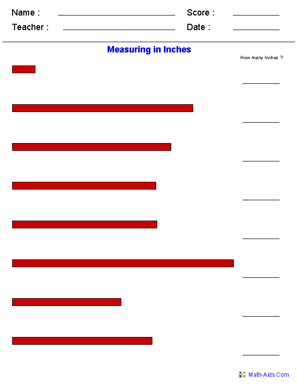 measurement-in-inches-worksheets