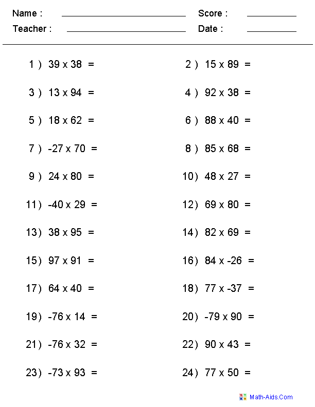 Multiplication worksheets  Created number 3rd for Worksheets grade Worksheets Dynamically  missing