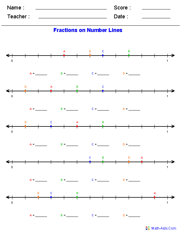 Number Line Worksheets Dynamic Number Line Worksheets