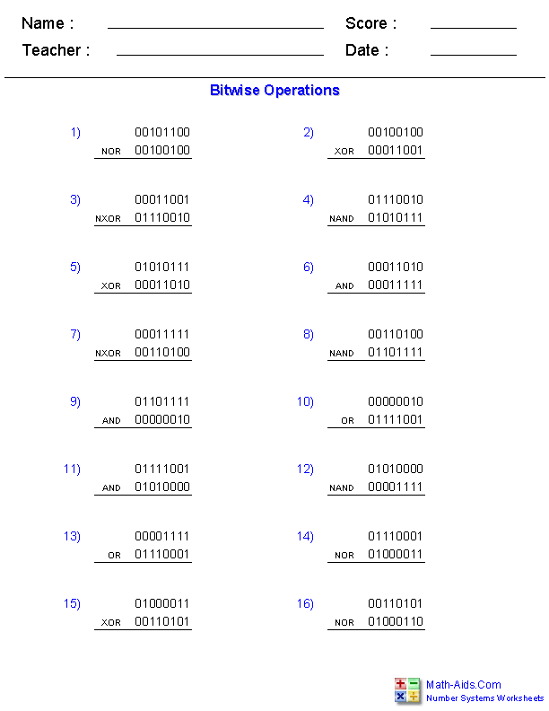 the-number-system-worksheet