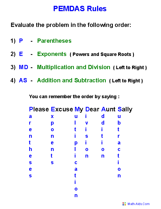 5th Grade Math Worksheets Order Of Operations 4th Grade Math Worksheets Order Of Operations