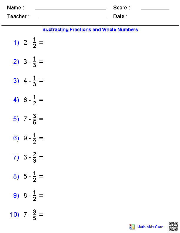 subtracting-fractions-worksheets-with-unlike-denominators