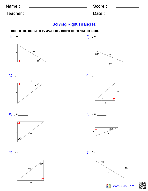 geometry-worksheets-trigonometry-worksheets