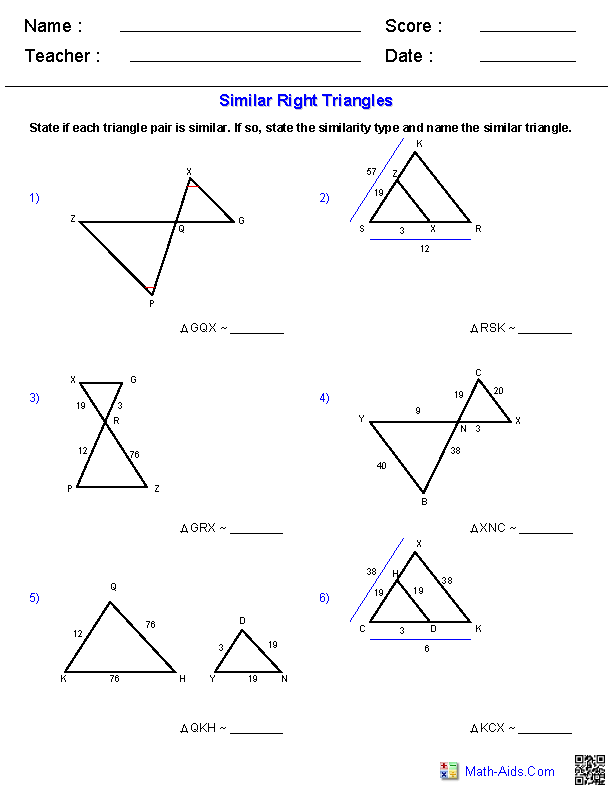 Geometry Worksheets Geometry Worksheets