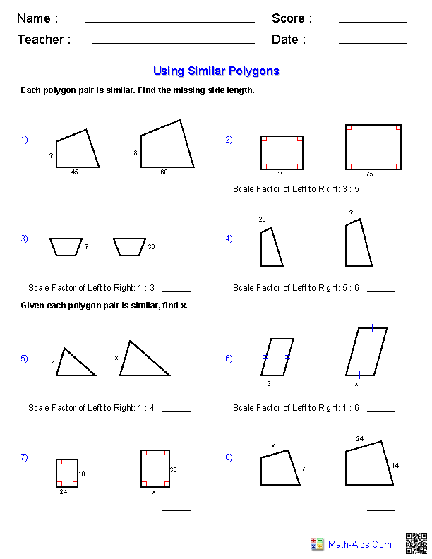 Types Of Polygons 7th Grade Geometry