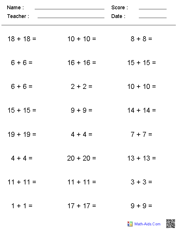 addition worksheets dynamically created addition worksheets