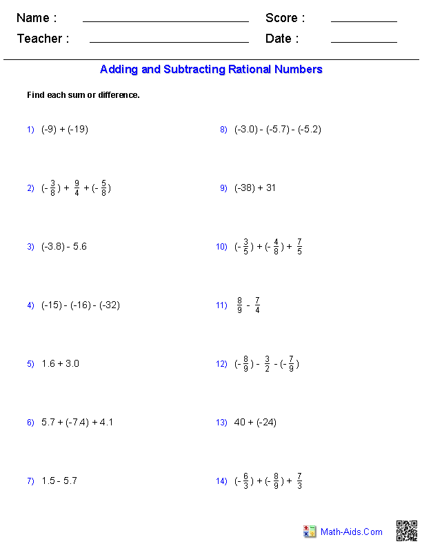 Algebra 1 Worksheets | Basics for Algebra 1 Worksheets