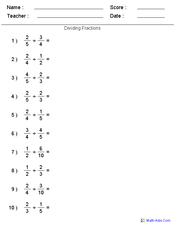 Addition And Subtraction Of Positive And Negative Fractions Worksheet