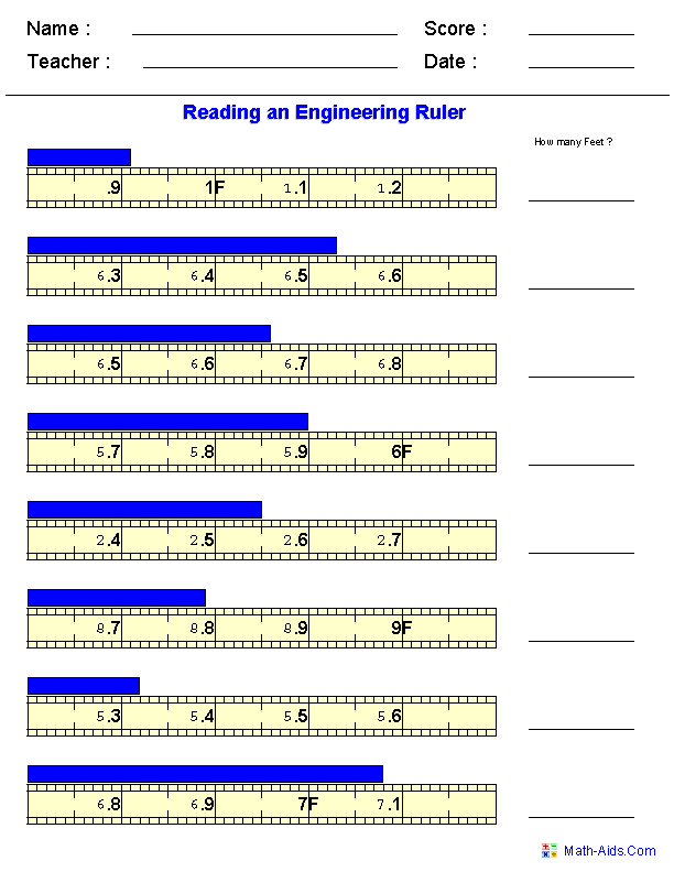 All Worksheets Measuring With A Ruler Worksheets Inches Printable 