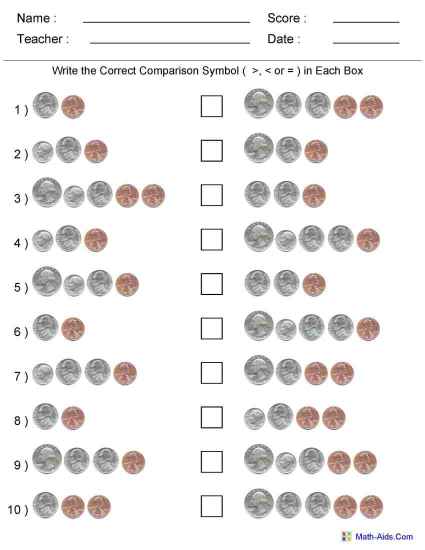 Coin Value Chart Worksheets  Printable chart, Alphabet chart