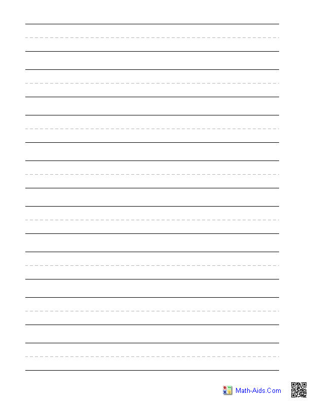 printable lined paper for elementary students